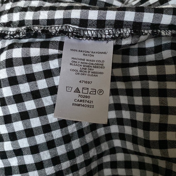 •Loft• Gingham Print Peplum Tank Top Blouse - Picture 8 of 10